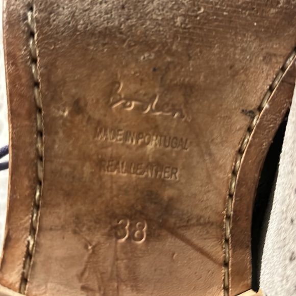 Boden gray suede wingtip loafers. Sz 38 - Picture 5 of 8